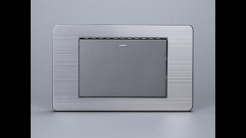 Công Tắc Điện 1 Nút Mặt Hợp Kim 1 Chiều Và 2 Chiều Chính hãng I Tenko.com.vn