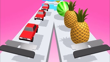 Slicer Runner! Satisfying and Relaxing ASMR Slicing Gameplay Video