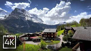 🇨🇭 Switzerland, GRINDELWALD alpine scenery with amazing views // 4K HDR, ASMR