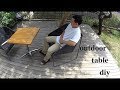 outdoor table DIY の動画、YouTube動画。