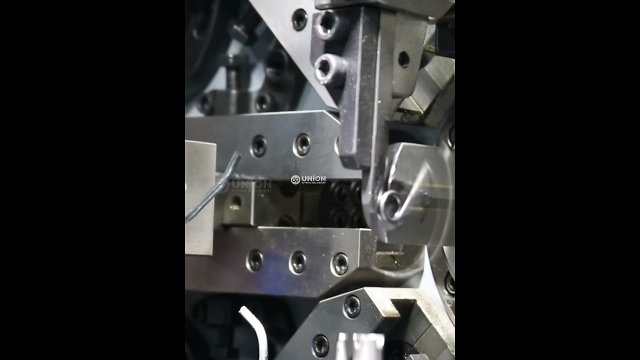 Stainless Steel wire forming machine for double torsion springs making by US-1235R from UnionSpring