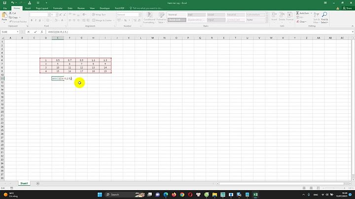 Hướng dẫn viết hàm nội suy một chiều trong excel