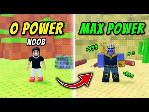 I Went from WEAK HERO to OP THANOS in Roblox +1 Superhero Evolution!