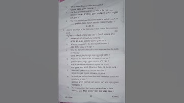 +3 4th Semester GE-2(History) Utkal University Question paper(2024)#exam #youtube