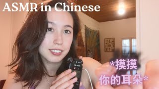 中文 ASMR - Tascam EAR to Ear triggers in Mandarin Chinese 🍊