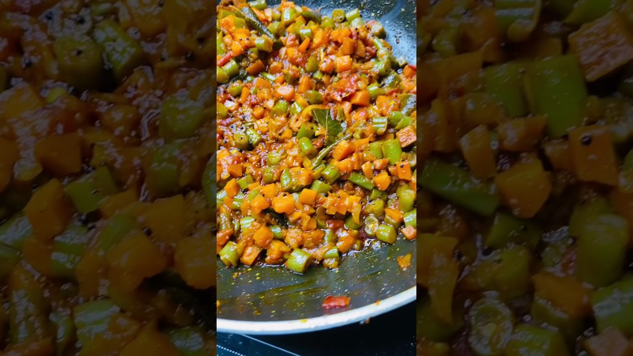 Carrot Beans poriyal😍 Must try recipe...check full video in my youtube channel