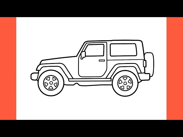 drawing off-road vehicle jeep khaki Stock Vector | Adobe Stock