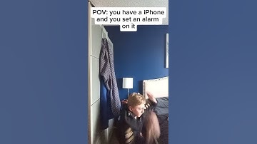 Thumbnail of When you set an alarm on iPhone 😂 #viral #funny #subscribe #applephone  #shorts