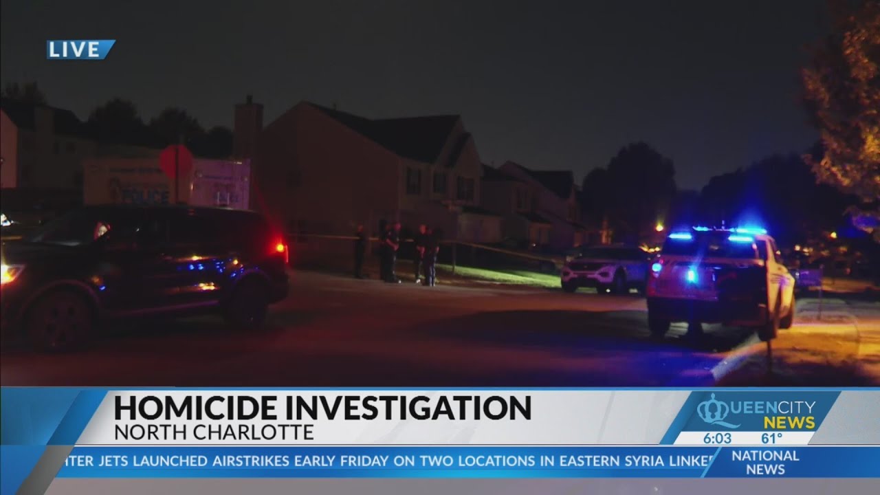 One dead from overnight homicide in north Charlotte - YouTube