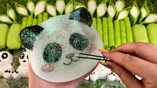 ASMR Baking soda crunchy 🐼 Crushing soap boxes with starch 🎋 Peeling off the film 🐼 Cutting soap
