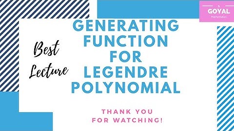 Generating function for Legendre