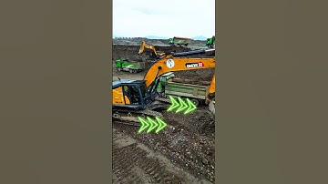 KINH NGẠC trước công trường to lớn của máy xúc. #excavator #mayxuc #máyxúc #truck #xeben