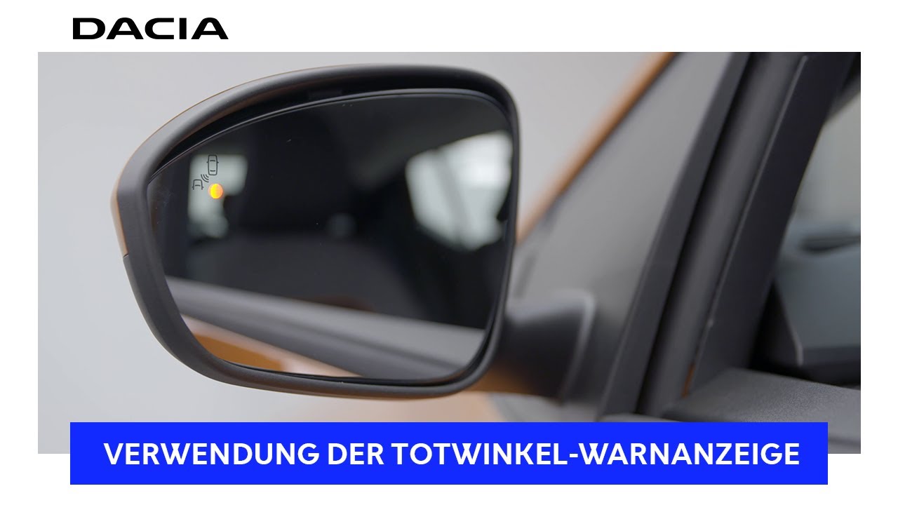 DACIA SANDERO, Verwendung des Toter-Winkel-Warners