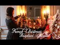 Decorate the fireplace mantel with me  french christmas