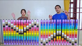 ⚒️🔥🌈 High-speed race color sorting puzzle challenge ♥️ level 24
