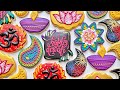 DIWALI COOKIES | Satisfying Cookie Decorating with Royal Icing