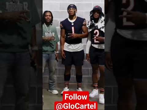(RARE PIC) lil Durk with Chicago bears players in Chicago #oblock #chiraq #chicago #rare #lildurk
