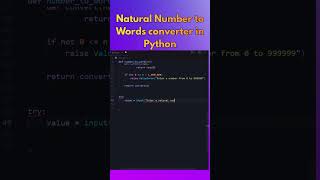 Information Convert Numbers into Words Using Python🐍|2048 to Text #python #learnpython #programming #dsa #shorts Update