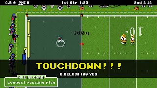 100 yard pass in Retro Bowl