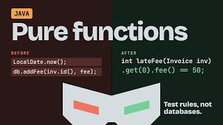 Clean Code in Java: Pure Functions, Test Logic Without a Database