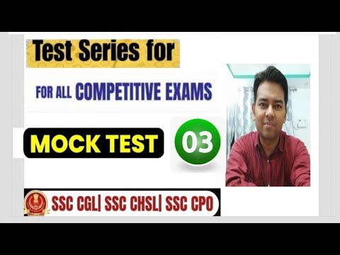 Competitive Mock Test Mock test no. 3 for all competitive exam - YouTube