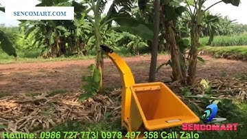 Máy băm cành cây, thân cây ngô động cơ xăng Yamaha 7hp