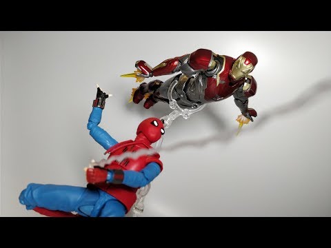 S.H.Figuarts Marvel Spider-Man Homecoming Iron Man MK47 Action Figure Toys