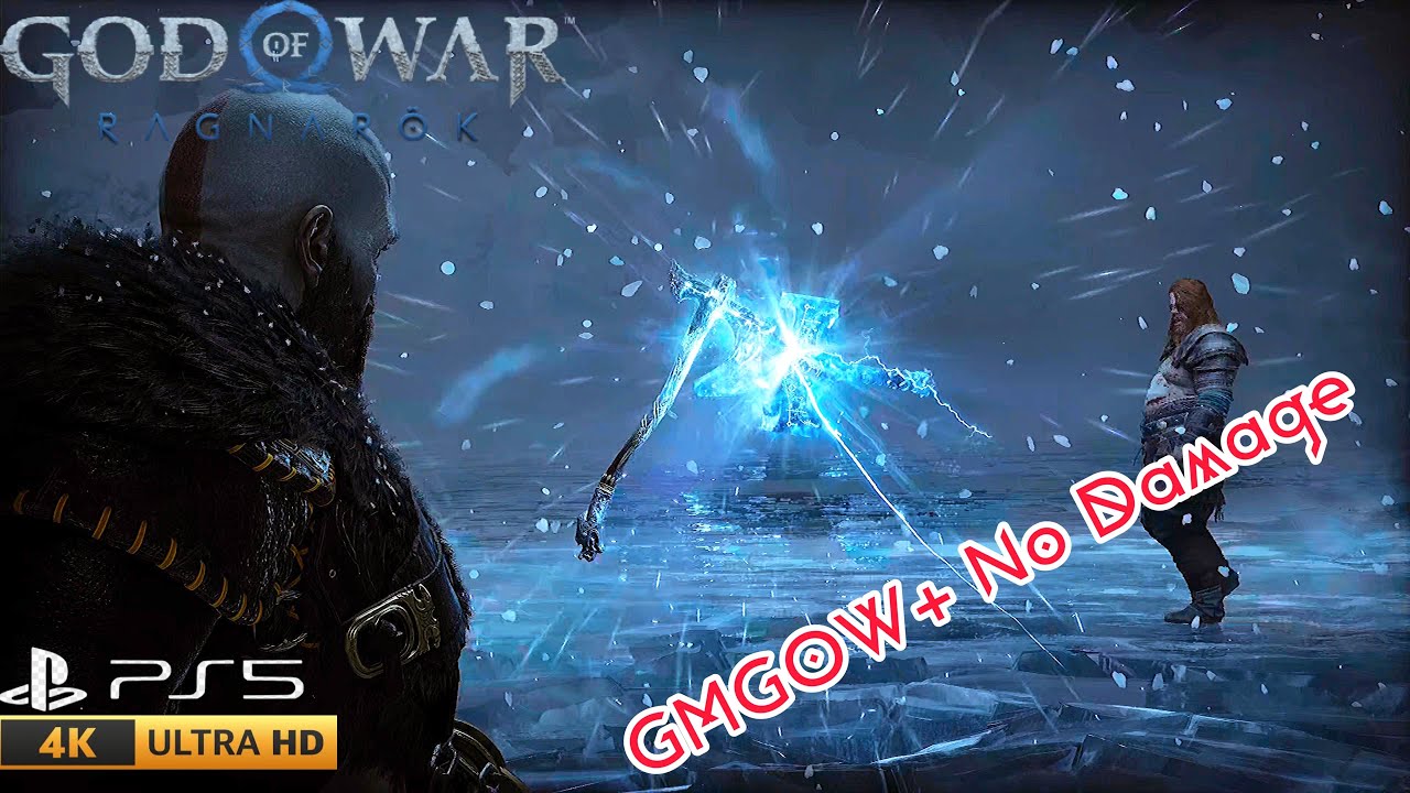 God of War: Ragnarok - Kratos VS Thor No Damage Boss Fight GMGOW 