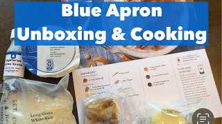 Blue Apron Unboxing &amp; Cooking Chicken Curry Noodles &amp; Flank Steaks