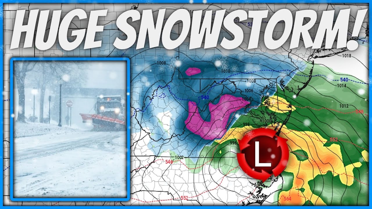 🔴BREAKING Massive Snowstorm Potential Across The MidAtlantic, Ohio