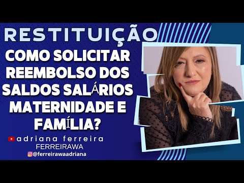 Vídeo: Como Reembolsar Benefícios De Maternidade