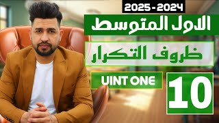 انكليزي اول متوسط المنهج 2024 /اليونت الاول /الدرس 6/ ظروف التكرار