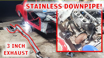Single Turbo RX7 Down Pipe and Wastegate Recirculation - RADX7 Exhaust Fab