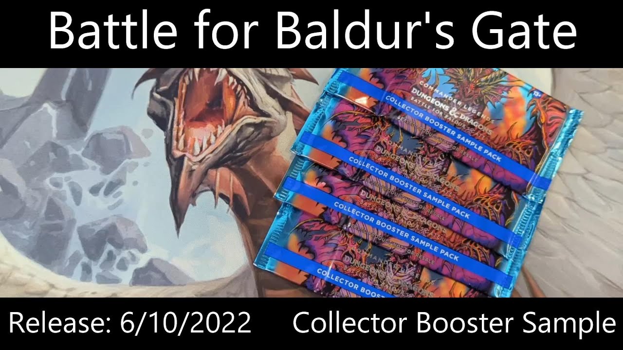 Commander Legends: Battle for Baldur's Gate - 4 Collector Booster Sample  Packs