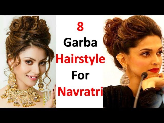 Fuss-free hairstyles, when you wish to dance the night away…during Navratri!  | saree.com by Asopalav