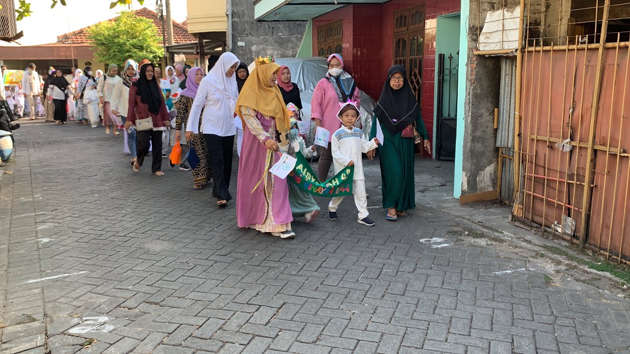 Pawai 1 Muharram 1445 H || Daycare KB - TK Aisyiyah 42 Surabaya🥰🥳