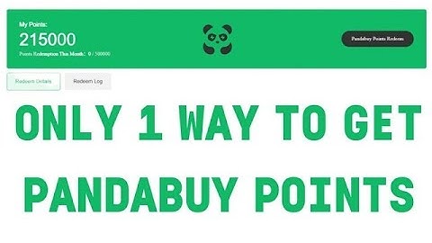 How to get Pandabuy Points  Only 1 way