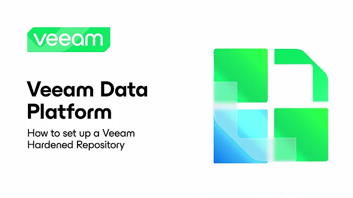 Veeam Data Platform: How to Set Up a Veeam Hardened Repository