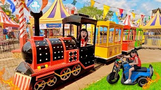 Main Kereta Api Choo Choo Train, Motor Mainan, Perahu dan Pesawat di Taman Hiburan Karnival