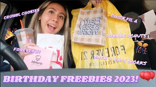 COME WITH ME TO GET MY BIRTHDAY FREEBIES | 2023