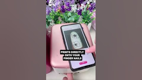 This Nail Printer Prints Directly Onto Your Fingernails – No Salon Needed!