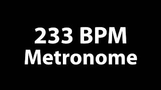 233 BPM Metronome Beat - MP3 Metronome