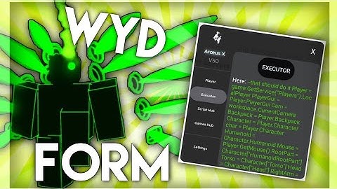 "SUPER OP" WYD FORM #4 || Arceus X scripts