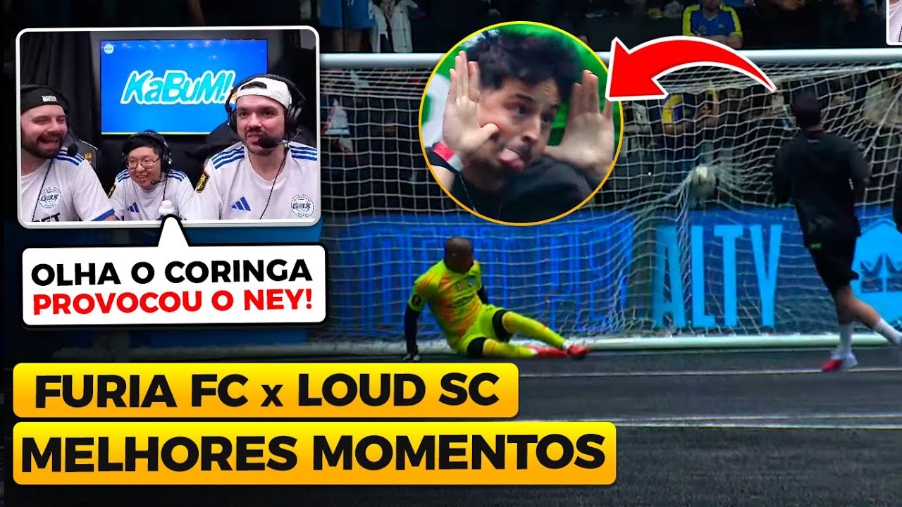 QUE JOGÃO FOI ESSE! LOUD SC vs FURIA FC - MELHORES MOMENTOS COM GAULES - KINGS CUP BRAZIL