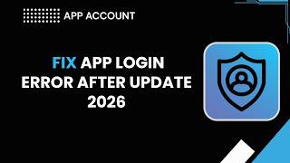 How to Fix App Login Error After Update 2026