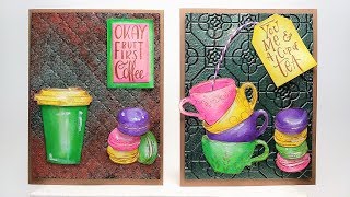 Coffee & Tea Themed Cards PLUS Baked Enamels and Distress Crayons Coffee & Tea Themed Cards PLUS Baked Enamels and Distress Crayons
