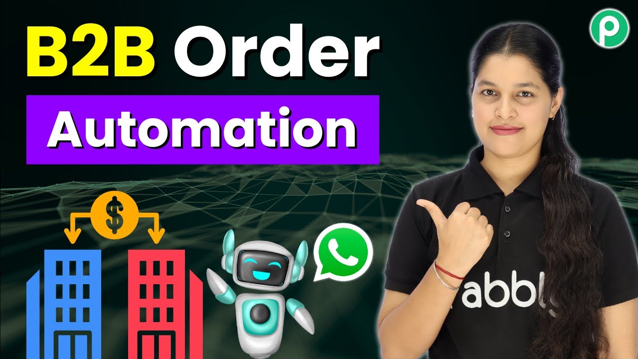WhatsApp chatbot for B2B order automation