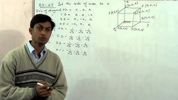 A line makes angles  a,  ß, γ and  d with the diagonals of a cube, prove that cos^ 2a + c Example 26