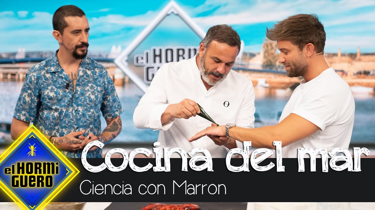 Ángel León y su demostración de su cocina del mar con plancton y pescado - El Hormiguero