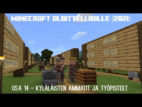 Kyläläisten ammatit ja työpisteet - Minecraft aloittelijoille (2021) #14